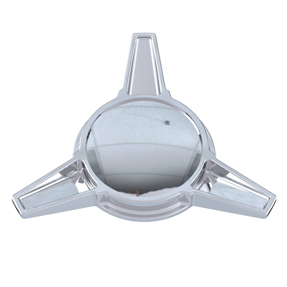 Tri Wing Knock-off Chrome Cap (Emblem Separate)