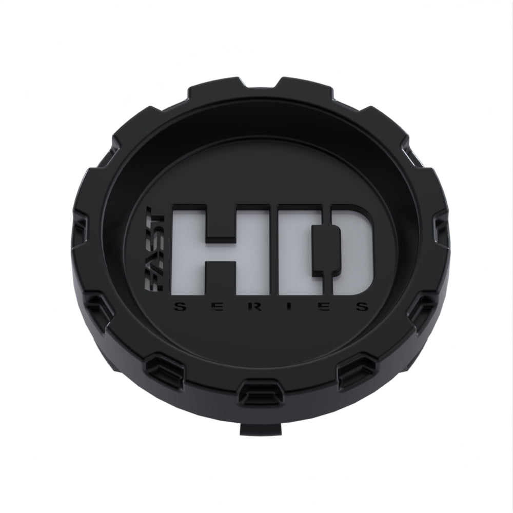 Satin Black Cap with Silver Fast HD Series Logo