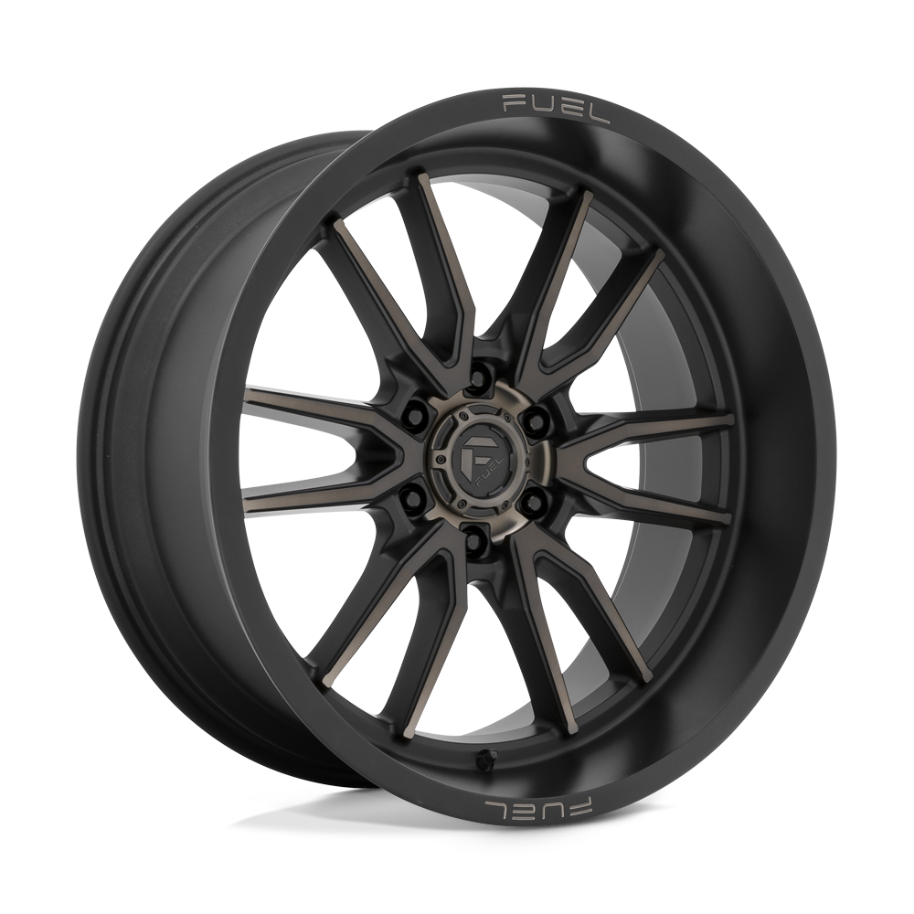 Fuel 1PC D762 CLASH MATTE BLACK DOUBLE DARK TINT Wheel 22x10 6X139.7mm -18 106.1mm