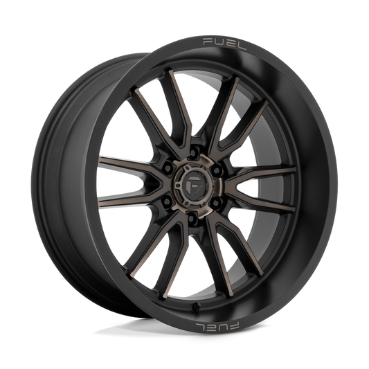 Fuel 1PC D762 CLASH MATTE BLACK DOUBLE DARK TINT Wheel 22x10 6X139.7mm -18 106.1mm