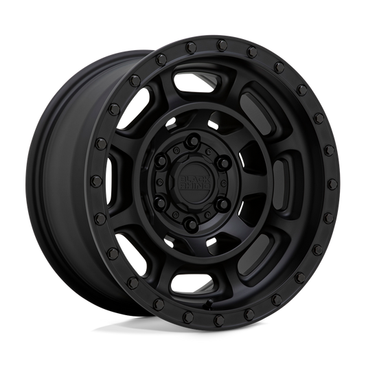Black Rhino Hard Alloys CONVOY MATTE BLACK Wheel 17x8.5 5X127mm -18 71.5mm