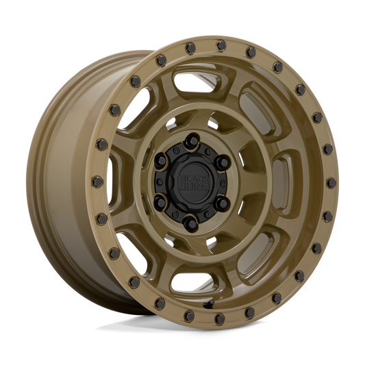 Black Rhino Hard Alloys CONVOY GATOR GREEN Wheel 17x8.5 5X127mm -18 71.5mm