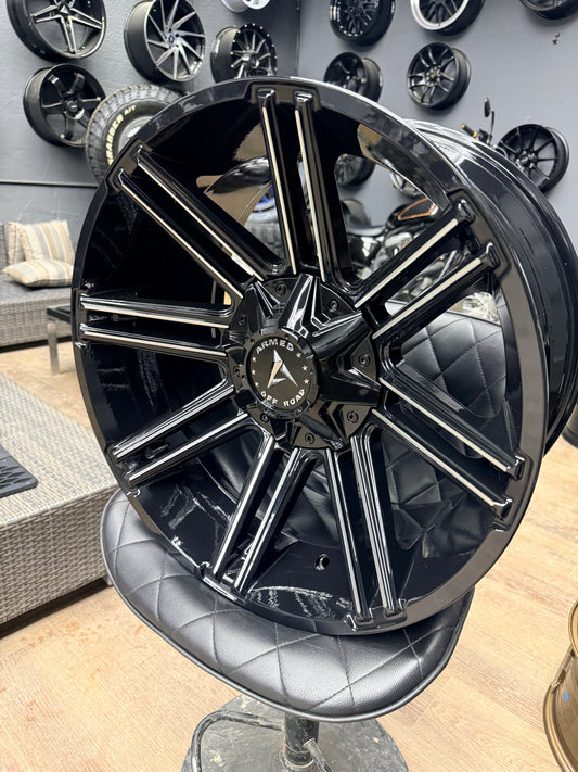 ARMED OFFROAD CHOPPER BLACK / MACHINE ALLOY RIM 20X10 6x135 -18