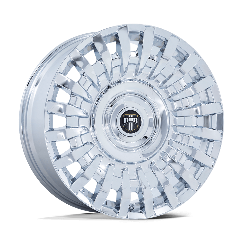 DUB 1PC DC272 HONCHO CHROME Wheel 22x9 5X108/5X114.3mm +38 72.56mm