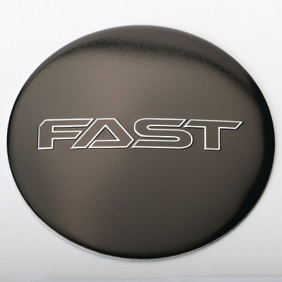 Black Emblem With Chrome Outline (FAST) Logo - Dome