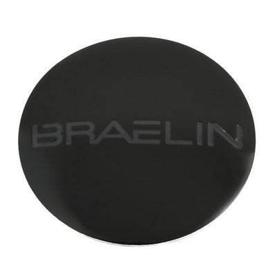 Black Emblem With Gunmetal (Braelin) Logo - Dome