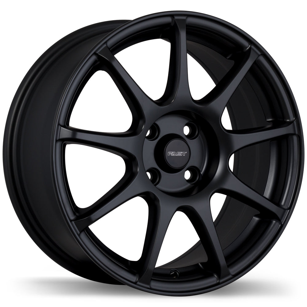 Fast Wheels Orbit Matte Black Wheel 16x7.0 4X108mm +36 63.4mm