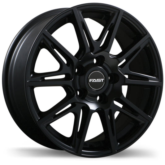 Fast Wheels Switch Satin Black Wheel 16x6.5 5X114.3mm +42 67.1mm