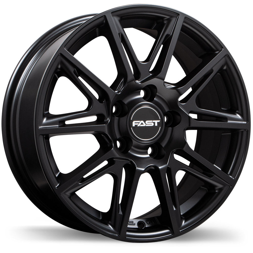 Fast Wheels Switch Satin Black Wheel 16x6.5 5X114.3mm +42 64.1mm