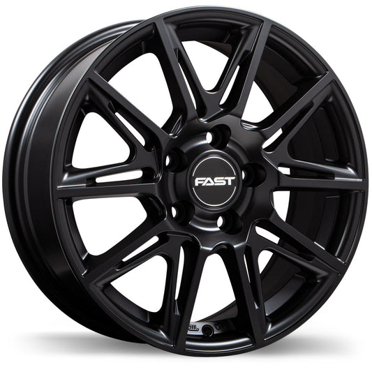 Fast Wheels Switch Satin Black Wheel 16x6.5 5X114.3mm +42 64.1mm