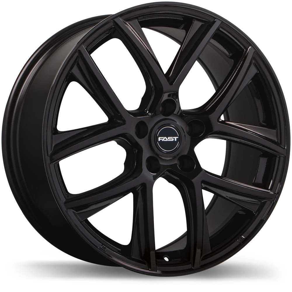 Fast Wheels Tactic Gloss Black Wheel 18x8.0 5X114.3mm +45 66.1mm