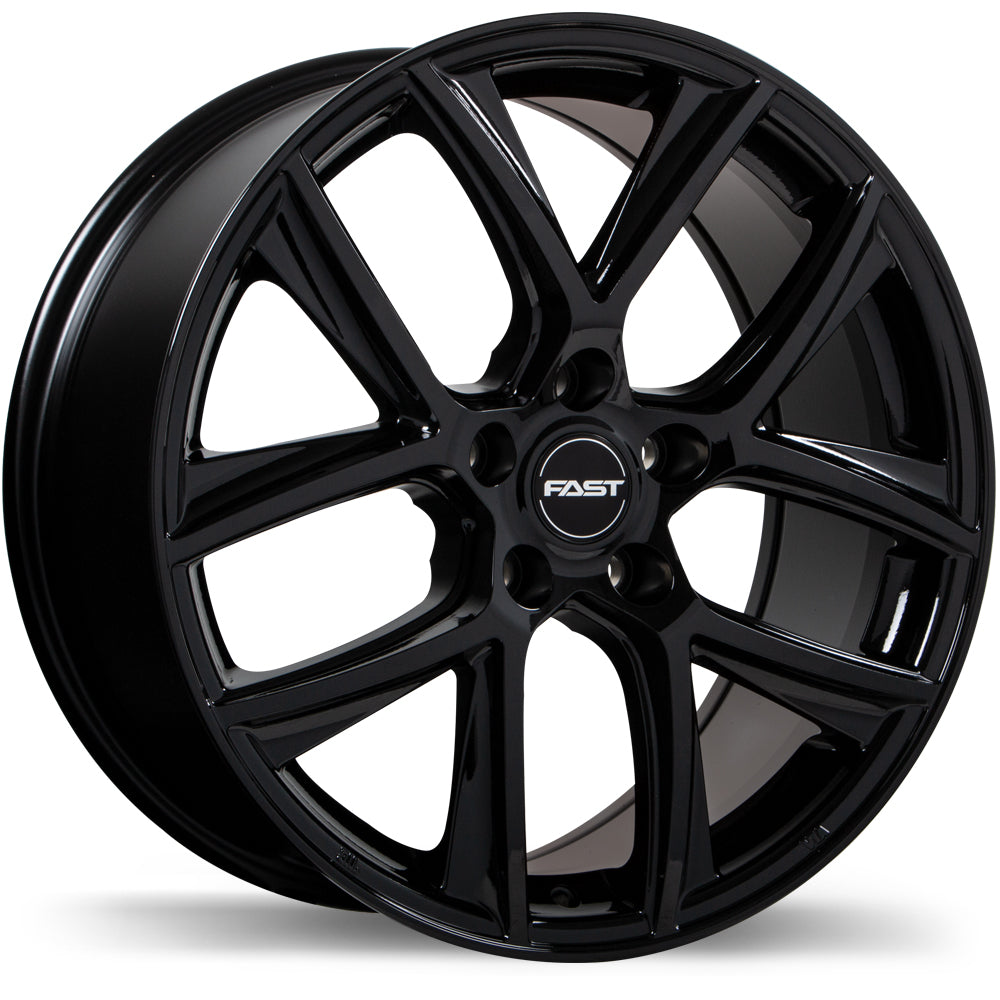 Fast Wheels Tactic Gloss Black Wheel 16x6.5 5X114.3mm +40 64.1mm