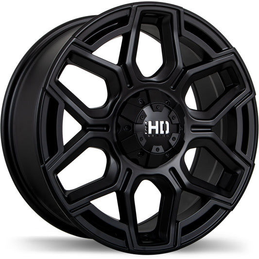 Fast HD Thunder Matte Black Wheel 18x8.0 5X108mm +20 72.6mm
