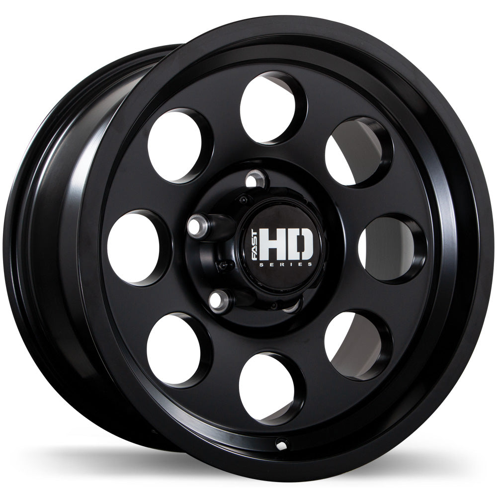 Fast HD Detour Satin Black Wheel 17x9.0 5X139.7mm +0 78.1mm