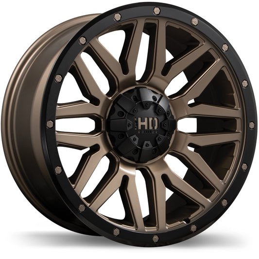 Fast HD Menace Satin Bronze with Black Trim Wheel 18x9.0 6X139.7mm +0 106.1mm