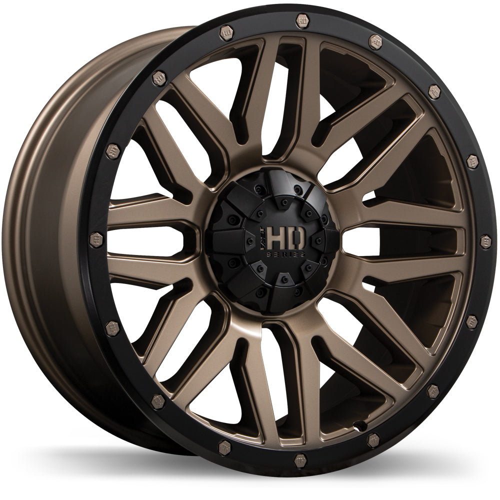Fast HD Menace Satin Bronze with Black Trim Wheel 17x8.0 5X127/139.7mm +15 87.1mm