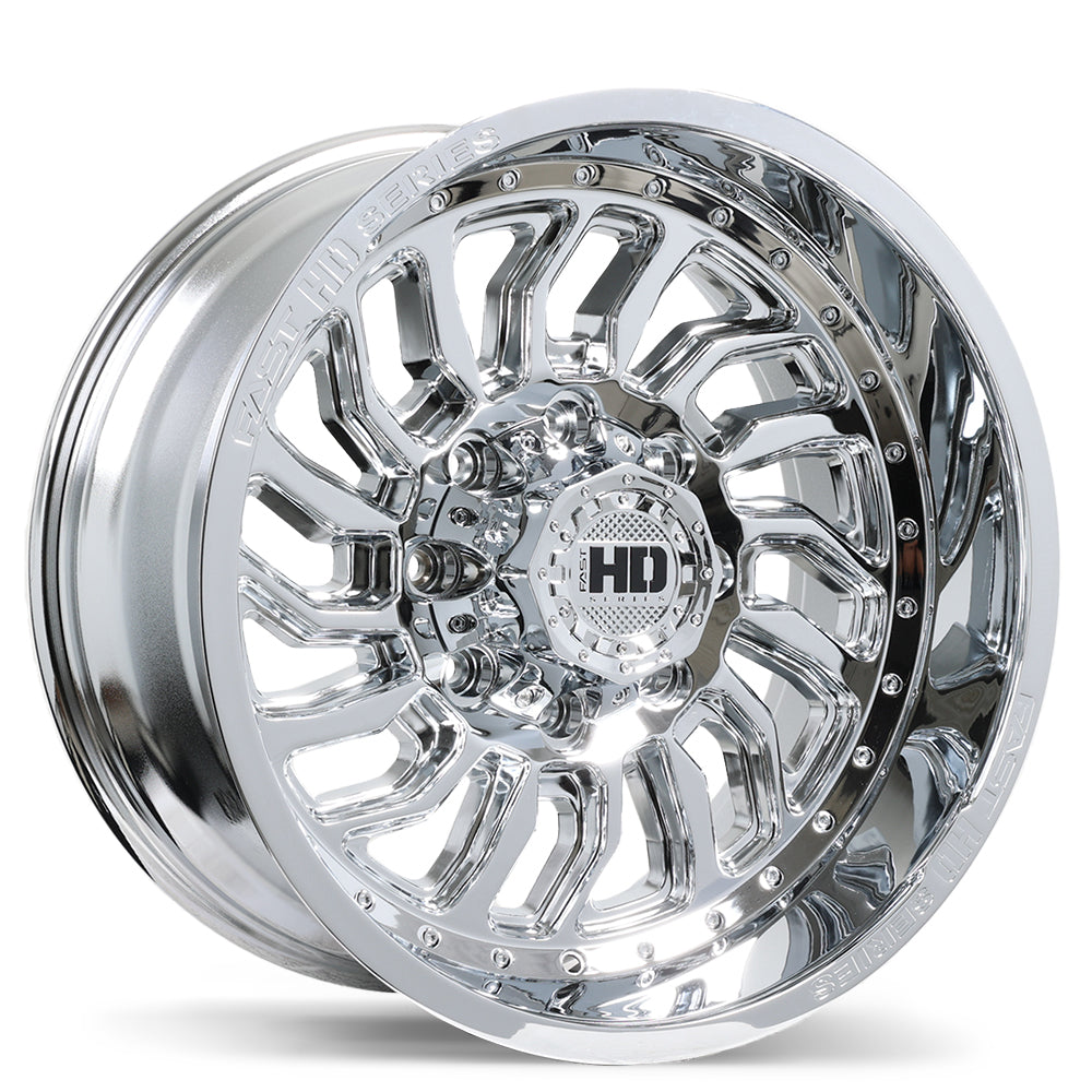 Fast HD D-STRUCT Chrome Wheel 20x10.0 8X180mm -15 125.1mm