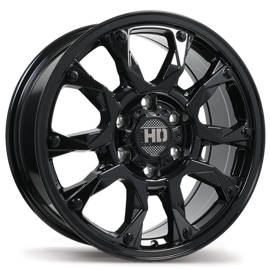 Fast HD Tactical Gloss Black Wheel 17x8.0 6X139.7mm +24 95.1mm