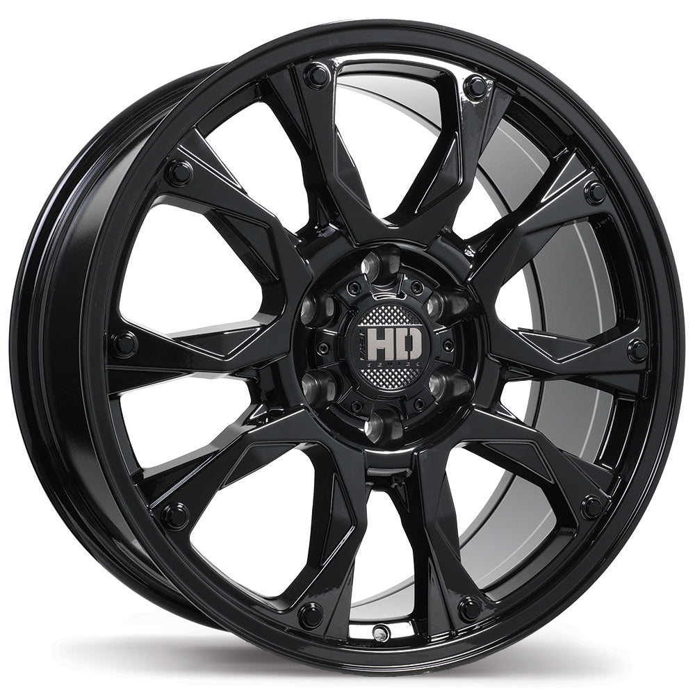 Fast HD Tactical Gloss Black Wheel 20x9.0 6X139.7mm +28 78mm