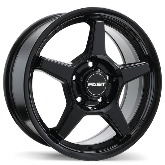 Fast Wheels Flair Gloss Black Wheel 16x7.0 5X114.3mm +45 70.6mm