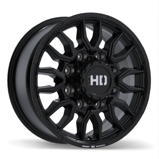 Fast HD Grit Satin Black with Milling Wheel 18x8.5 8X165.1mm +33 116.7mm