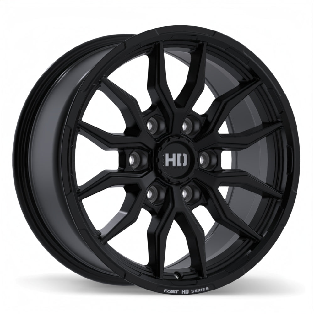 [TEST] Fast HD Grit Satin Black with Milling Wheel 17x8.0 6X139.7mm +24 78.0mm