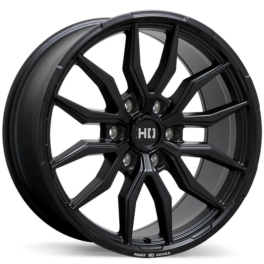 [TEST] Fast HD Grit Satin Black with Milling Wheel 20x9.0 6X139.7mm +50 95.1mm