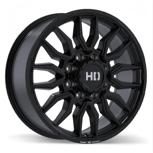 Fast HD Grit Satin Black with Milling Wheel 20x8.5 8X165.1mm +54 121.1mm