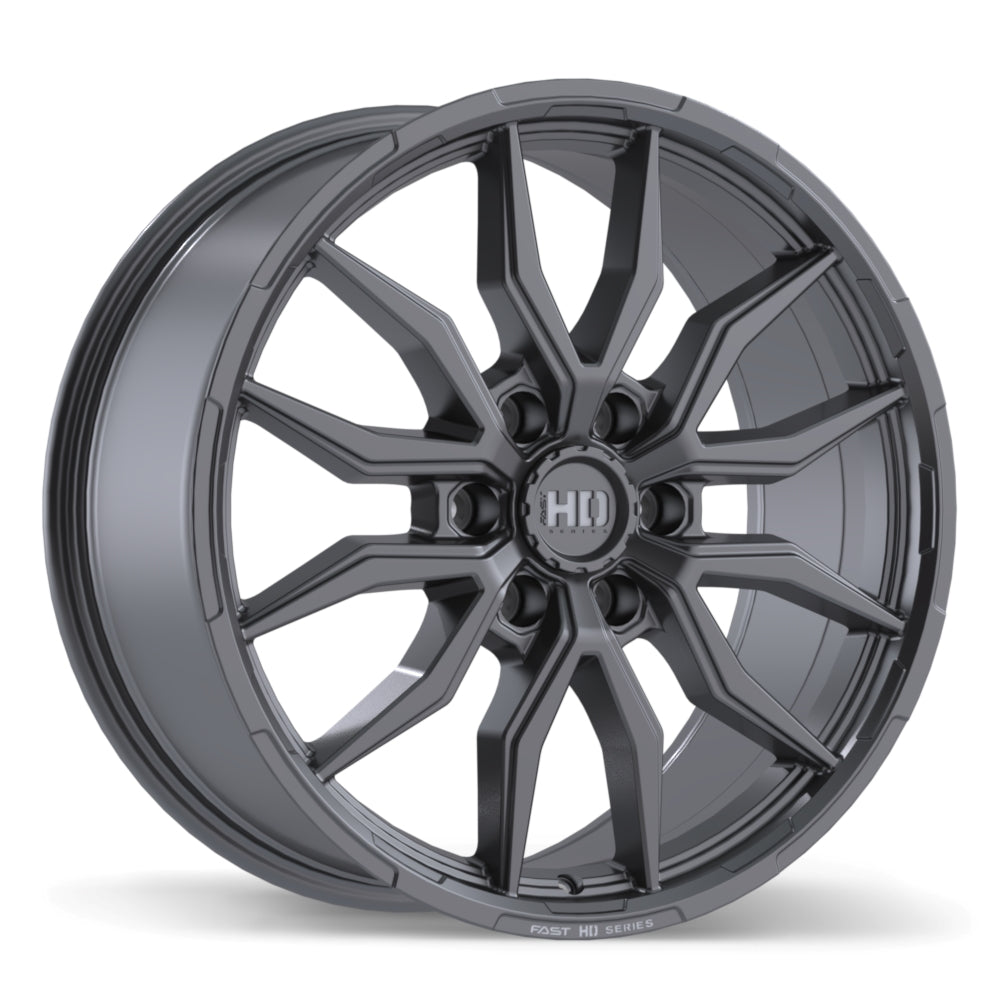 [TEST] Fast HD Grit Satin Gunmetal with Milling Wheel 20x9.0 6X135mm +44 87.1mm