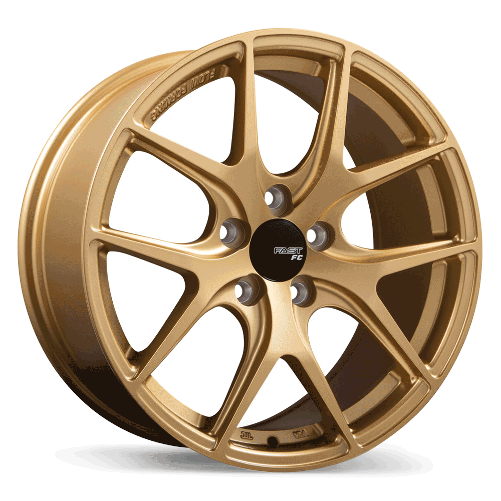 Fast Wheels FC04 Gold Wheel 17x8.0 5X110mm +40 72.6mm
