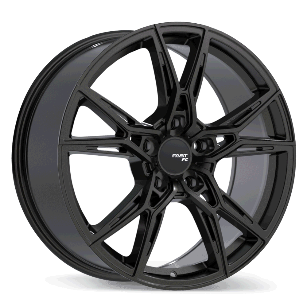 Fast Wheels FC10 Gloss Black Anthracite Wheel 19x9.5 5X114.3mm +25 60.1mm