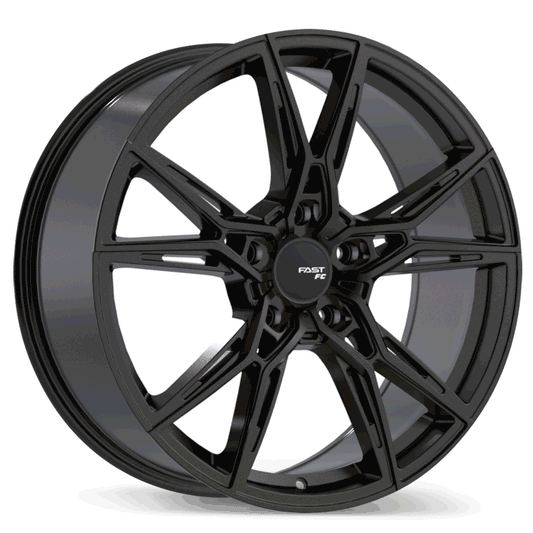 FC10 20x9.5 5x114.3mm ET+25 70.2 bore Black Wheel