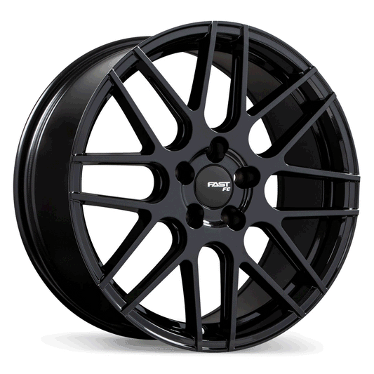 Fast Wheels FC12 Metallic Black Wheel 18x8.0 5X114.3mm +35 72.6mm