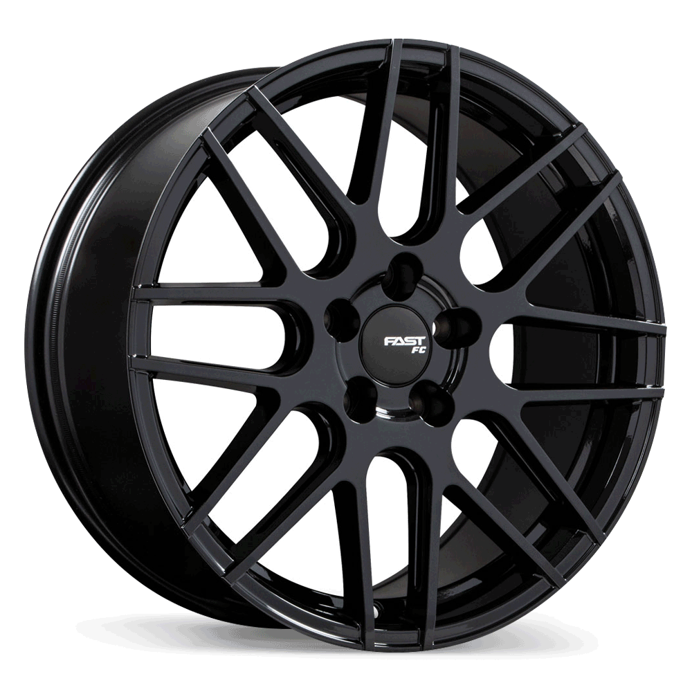 Fast Wheels FC12 Metallic Black Wheel 18x8.0 5X114.3mm +45 72.6mm
