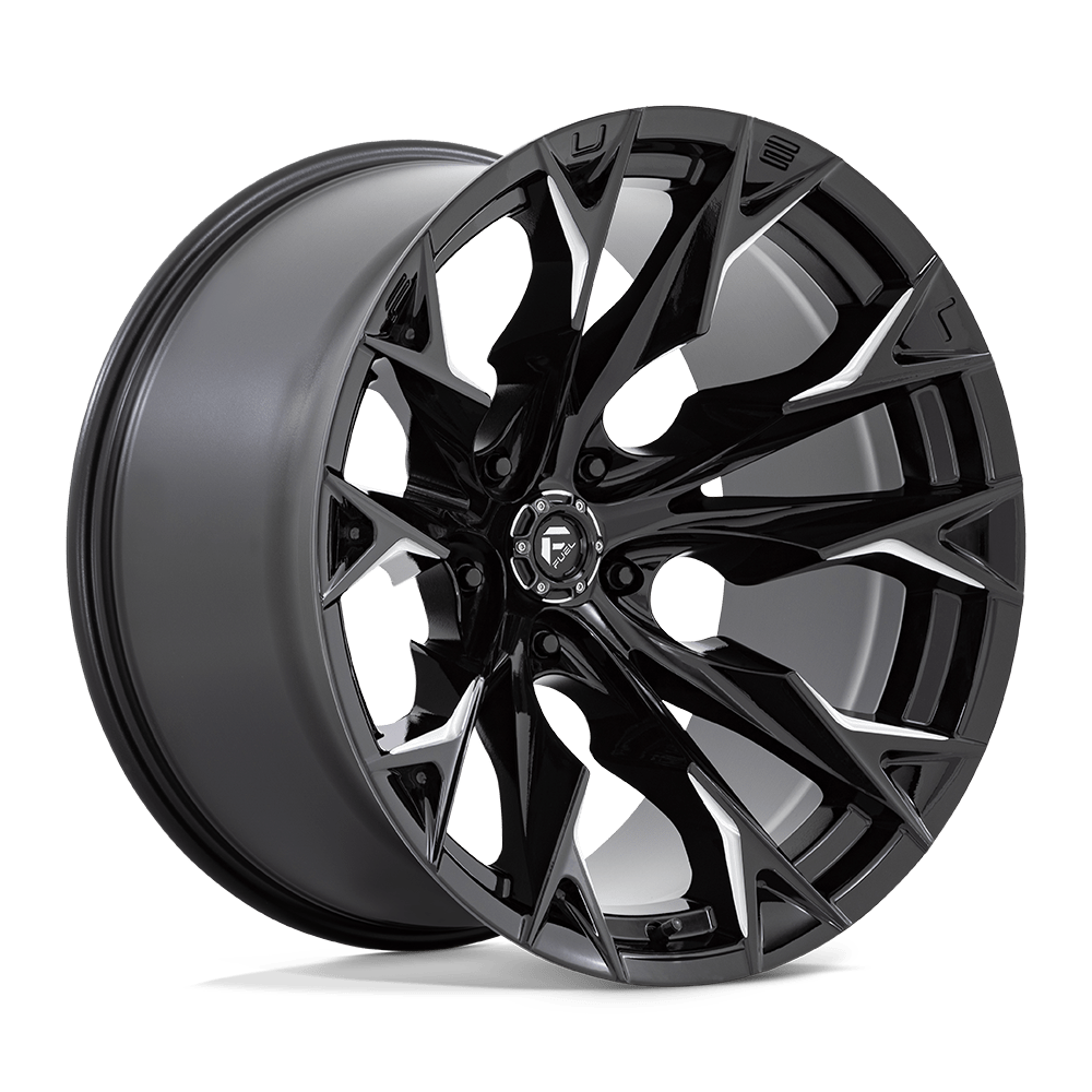 Fuel 1PC D803 FLAME GLOSS BLACK MILLED Wheel 22x12 5X127mm -44 71.5mm