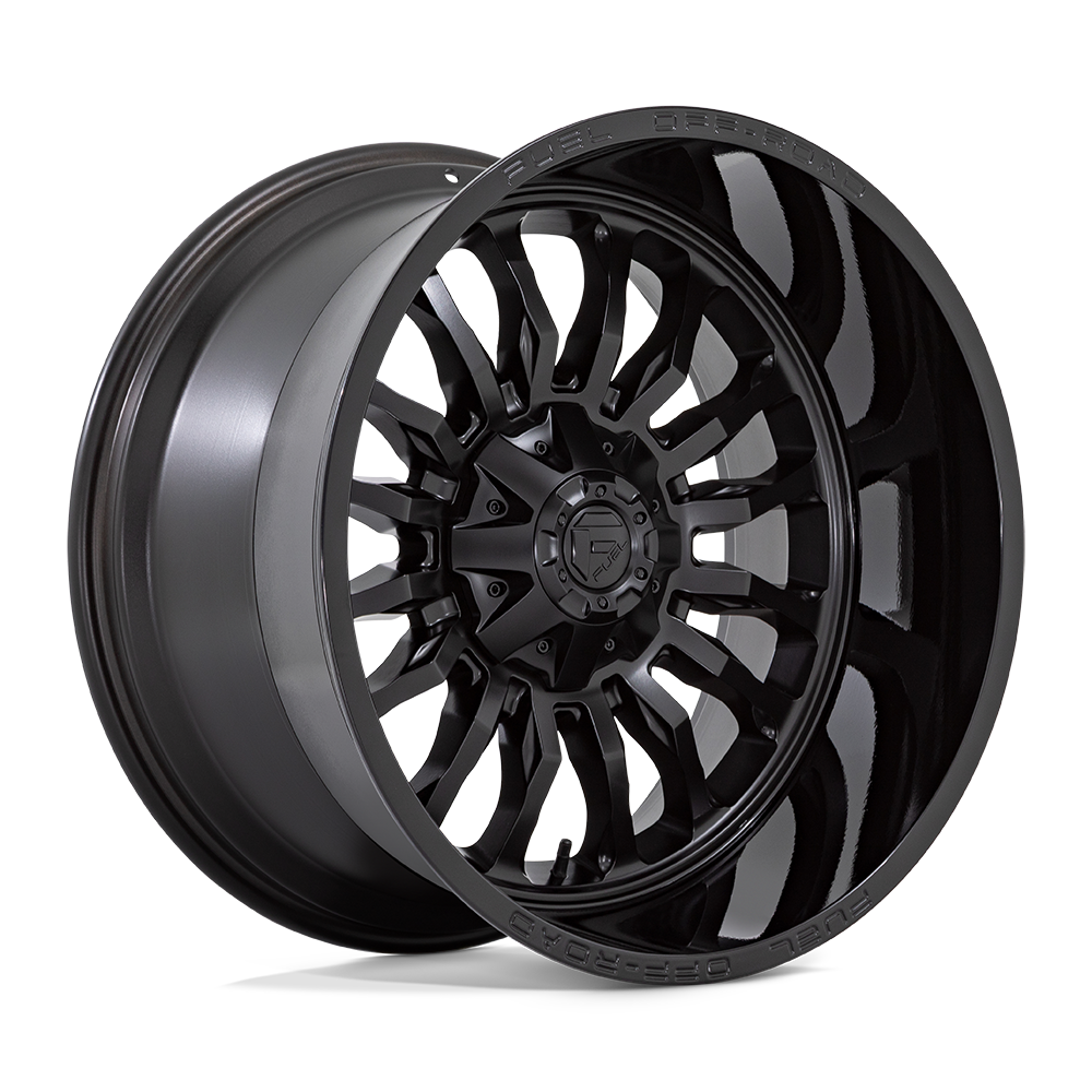 Fuel 1PC D796 ARC MATTE BLACK W/ GLOSS BLACK LIP Wheel 22x12 6X135/6X139.7mm -44 106.1mm