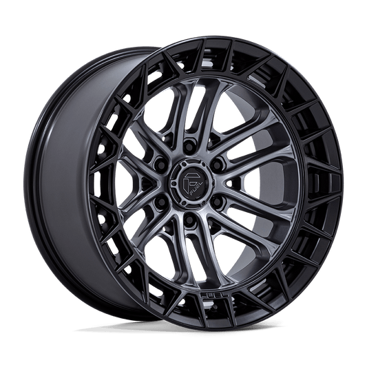 Fuel 1PC FC874 CELSIUS MATTE GUNMETAL W/ M-BLK LIP Wheel 17x9 6X139.7mm +1 106.1mm