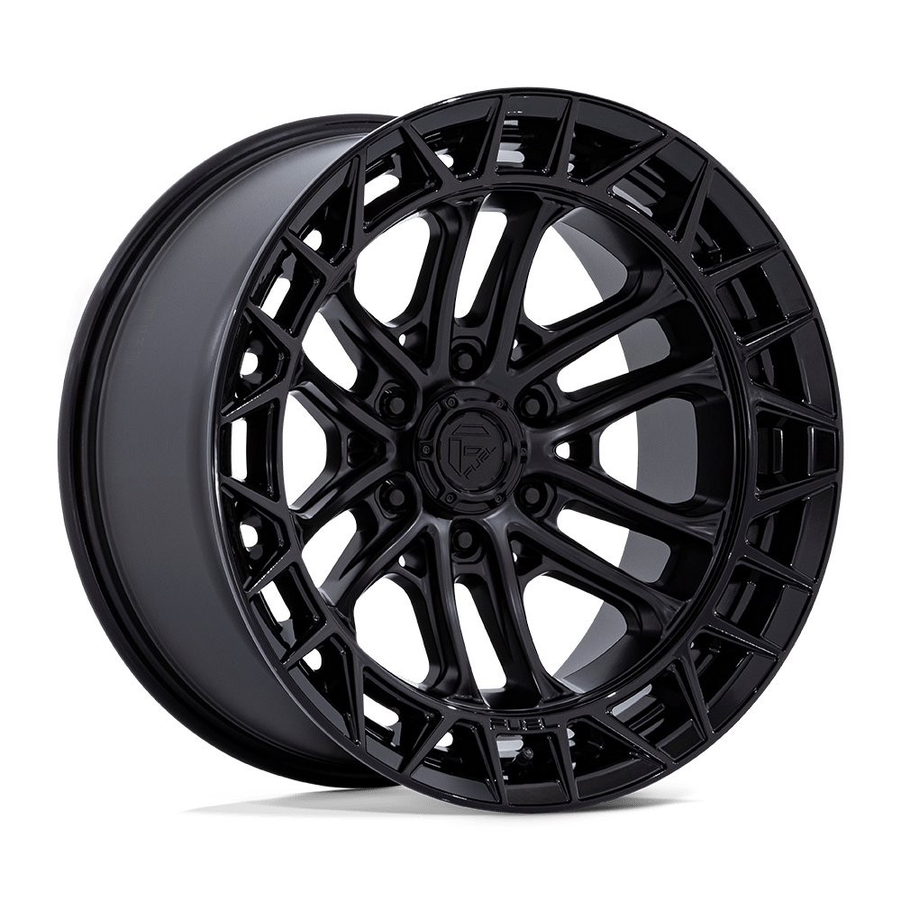 Fuel 1PC FC874 CELSIUS MATTE BLACK W/ G-BLK LIP Wheel 17x9 6X139.7mm +1 106.1mm