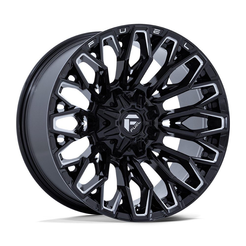 Fuel 1PC FC865 STRIKE GLOSS BLACK MILLED Wheel 22x10 8X165.1mm -18 125.1mm