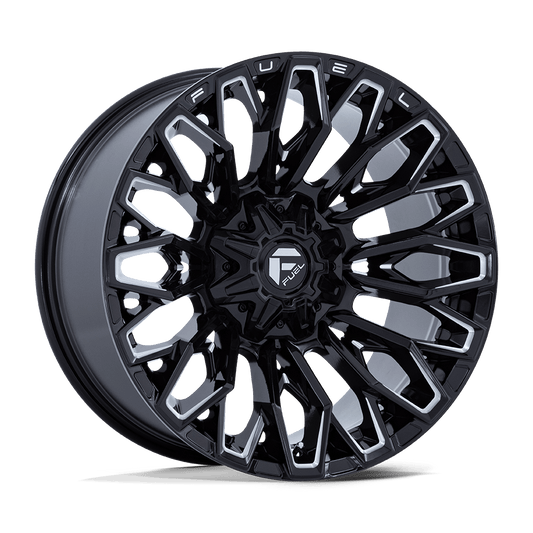 Fuel 1PC FC865 STRIKE GLOSS BLACK MILLED Wheel 22x10 5X114.3/5X127mm -18 78.1mm
