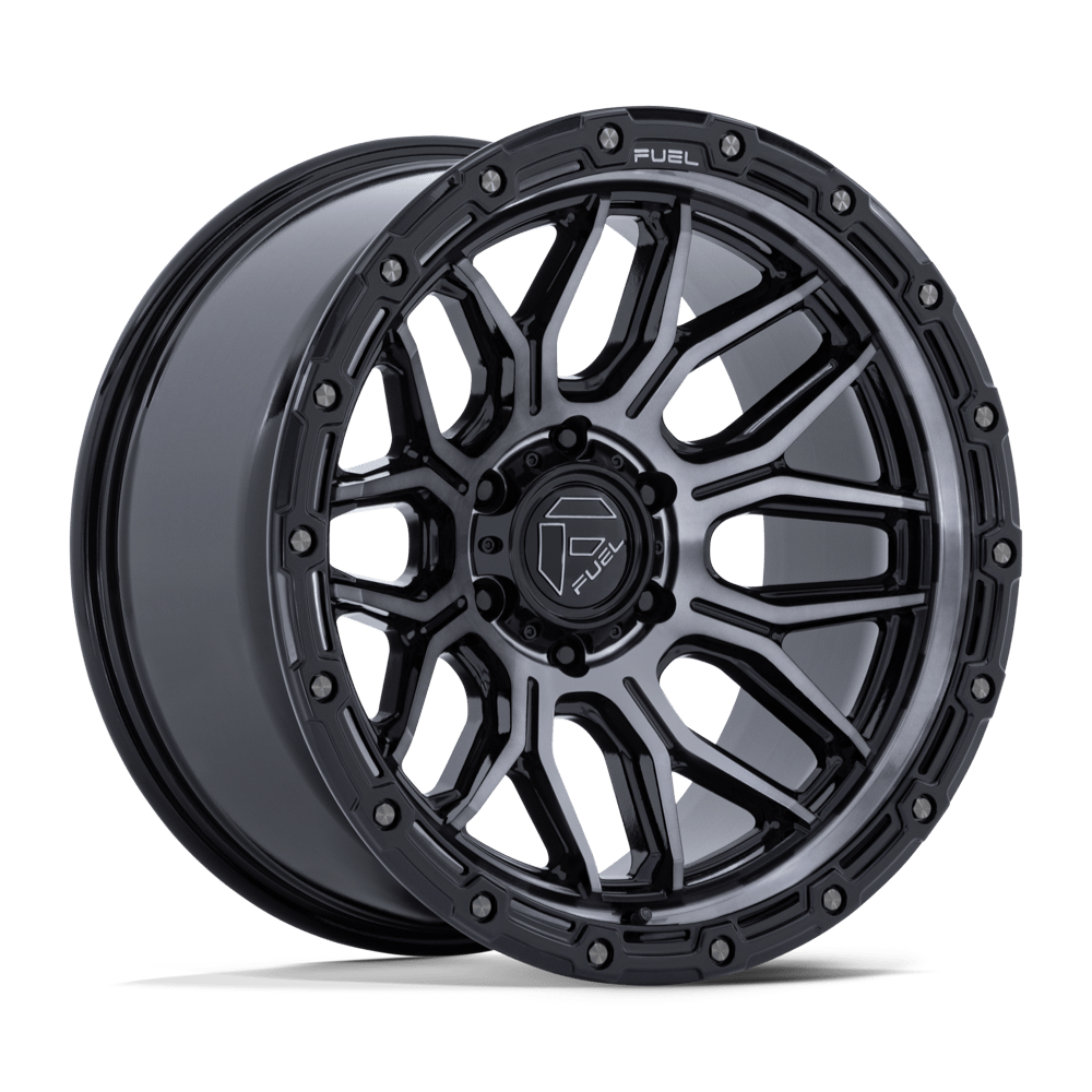 Fuel 1PC FC881 SURGE GLOSS BLACK MACHINED W/ GTCC Wheel 17x9 6X135mm -12 87.1mm