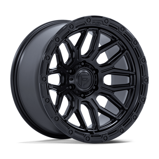 Fuel 1PC FC881 SURGE MATTE BLACK W/ GLOSS BLACK LIP Wheel 17x9 6X135mm +1 87.1mm