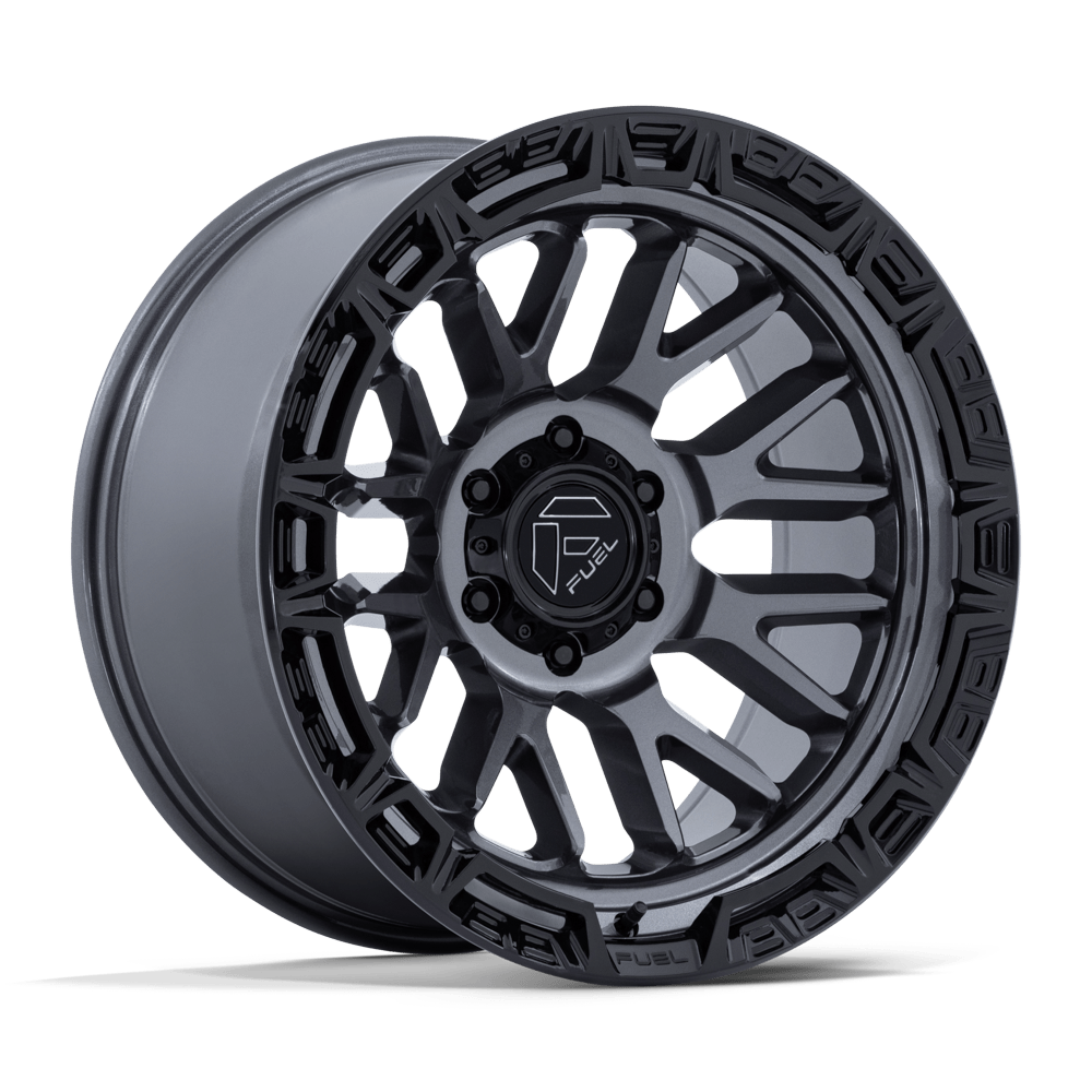 Fuel 1PC FC890 RAIL GLOSS GUNMETAL W/ G-BLK LIP Wheel 17x9 6X135mm +1 87.1mm