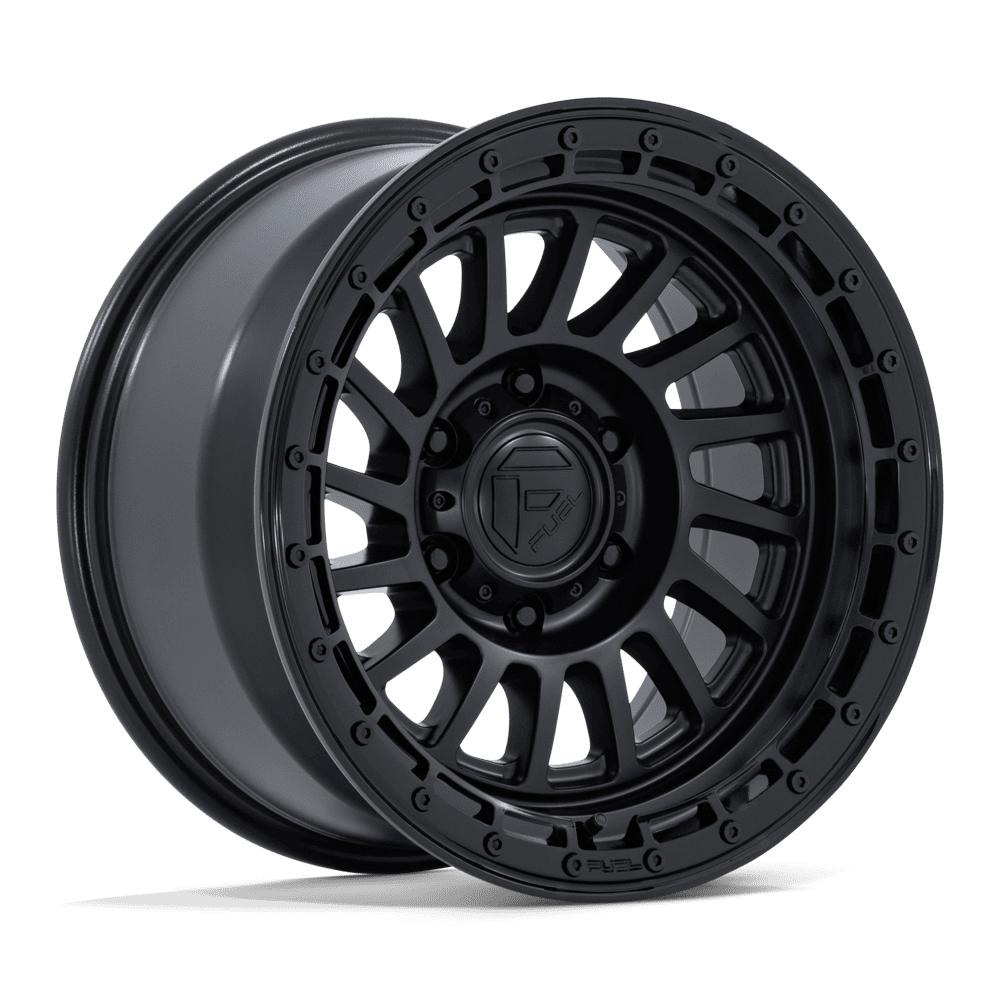 Fuel 1PC FC897 HAVOC MATTE BLACK W/ GLOSS BLACK LIP Wheel 18x9 6X139.7mm +1 106.1mm