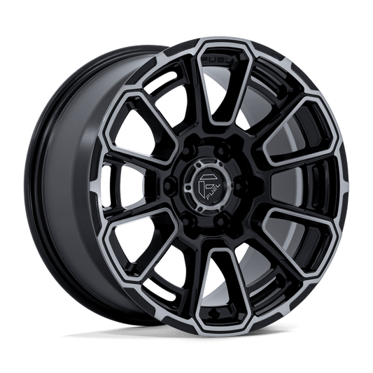 Fuel 1PC FC910 FOXHOUND GLOSS BLACK DARK TINTED CLEAR Wheel 18x9 6X135mm +1 87.1mm