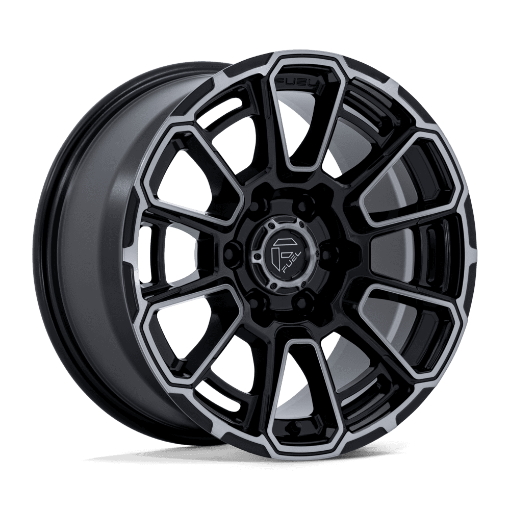 Fuel 1PC FC910 FOXHOUND GLOSS BLACK DARK TINTED CLEAR Wheel 18x9 6X139.7mm +20 106.1mm
