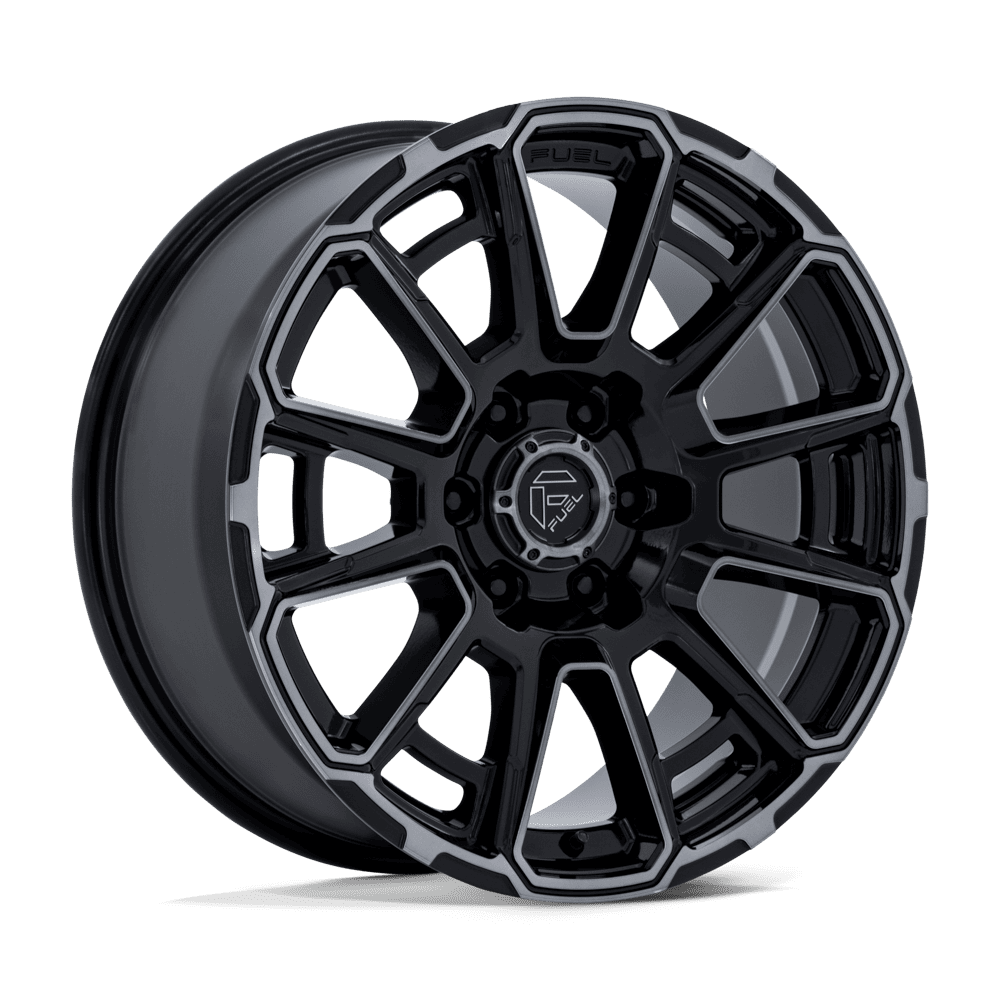 Fuel 1PC FC910 FOXHOUND GLOSS BLACK DARK TINTED CLEAR Wheel 20x9 6X135mm +1 87.1mm