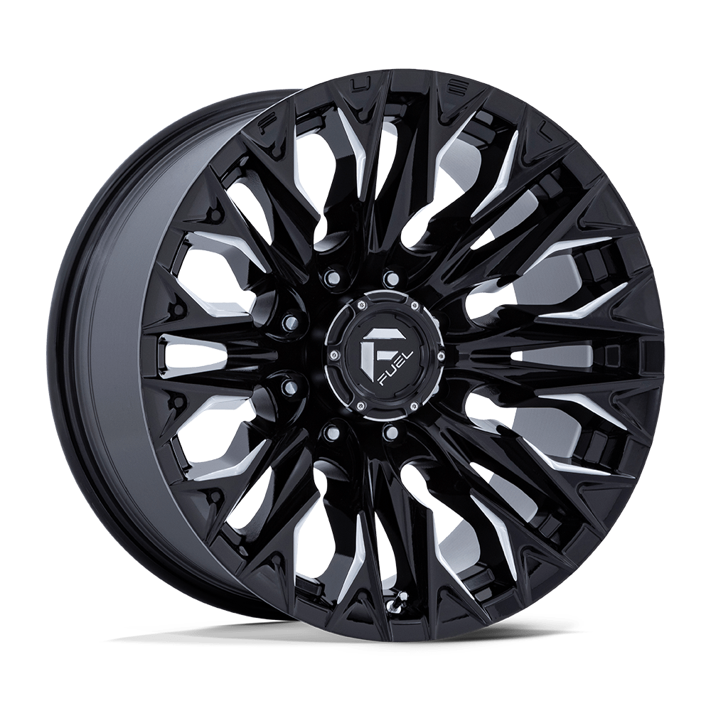 Fuel 1PC D803 FLAME GLOSS BLACK MILLED Wheel 20x9 8X165.1mm +1 125.1mm