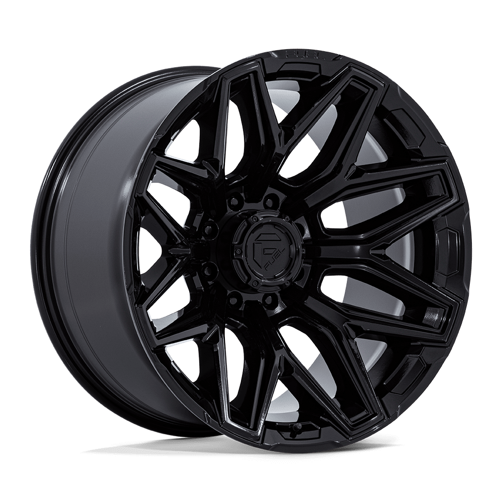 Fuel 1PC FLUX GLOSS BLACK Wheel 22x12 8X180mm -44 124.2mm