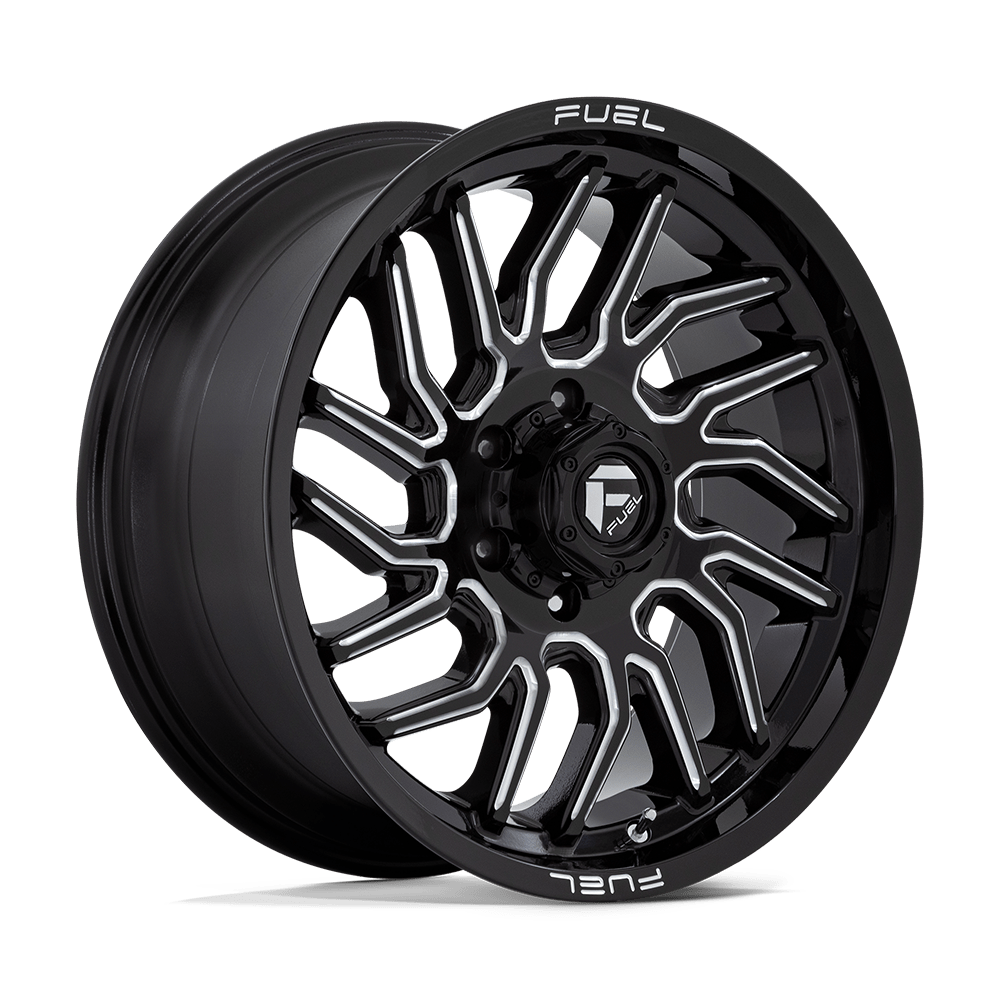 Fuel 1PC D807 HURRICANE GLOSS BLACK MILLED Wheel 20x9 6X135mm +20 87.1mm